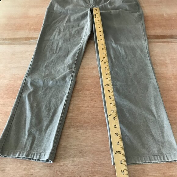 Lafayette 148 New York Straight Leg Pants Women 12 Brown Mid Rise Preppy 16858 - Picture 7 of 12